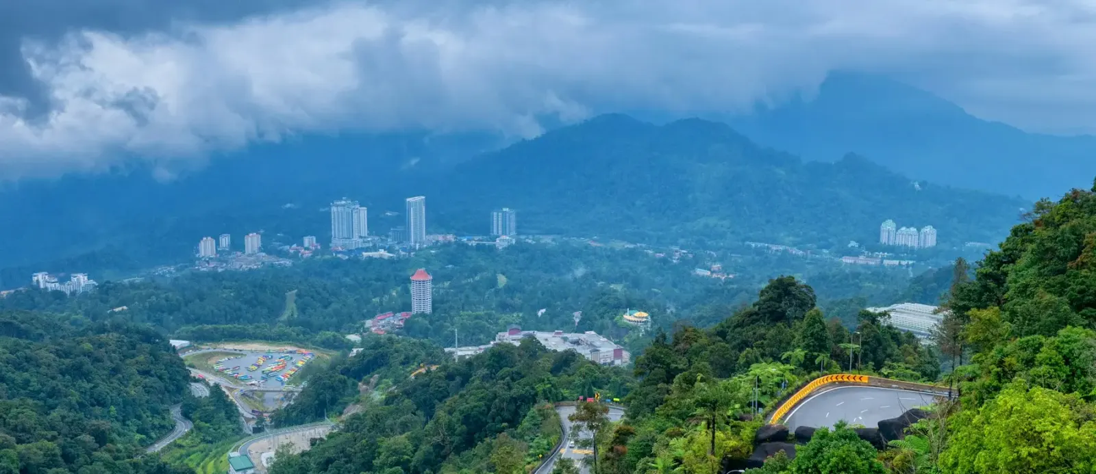 A panorama of the Genting Highlands
