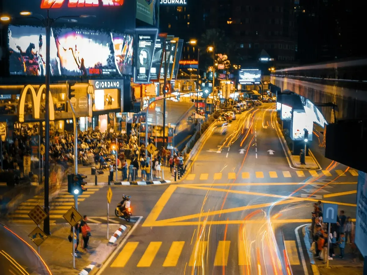 Bukit Bintang street at night
